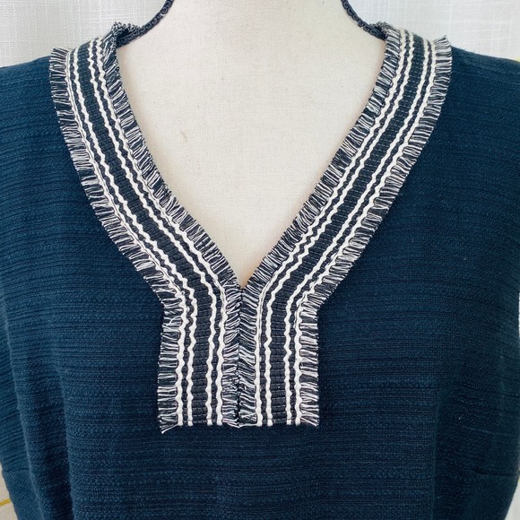 Talbots Black Tweed A-Line Sheath Dress Womens 12 Career Chic Classic Modest - Picture 6 of 9